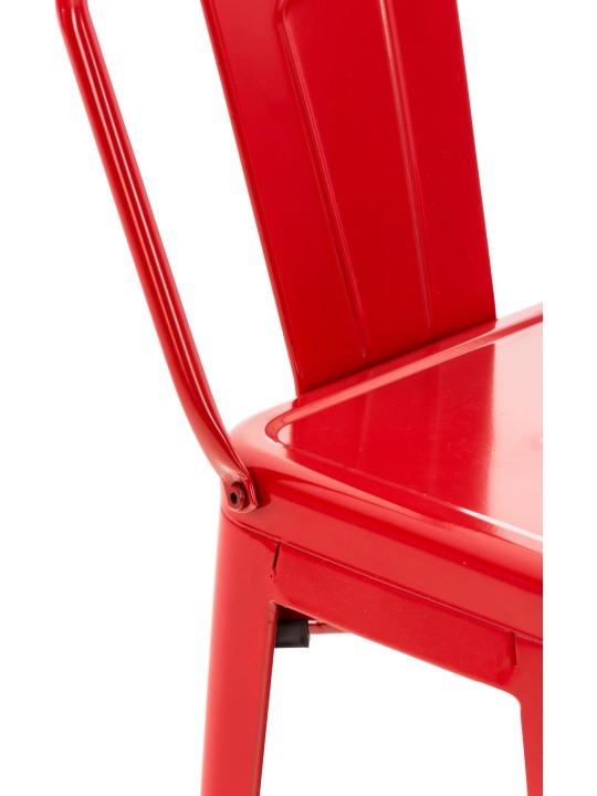 Conjunto de 2 bancos altos Mason, vermelho