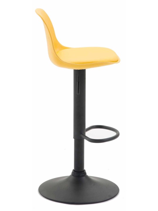 Conjunto de 2 bancos altos Kiel plástico, amarelo