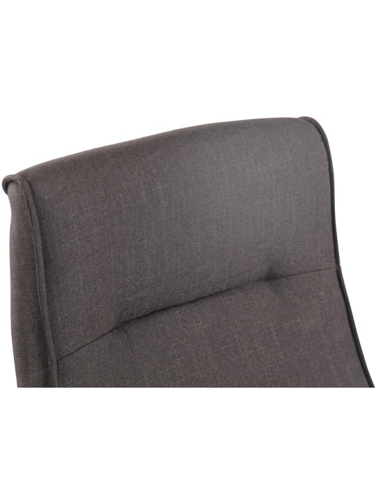 Cadeira de escritório tecido Portland com função de massagem, cinza escuro