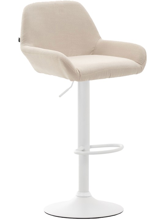 Banqueta alta tecido Braga, creme