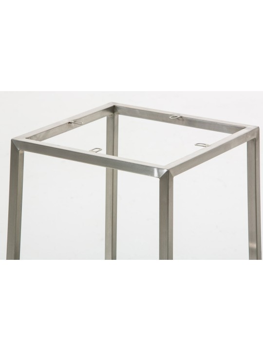 Conjunto de 2 bancos altos Montreal 85 tecido aço inox, azul