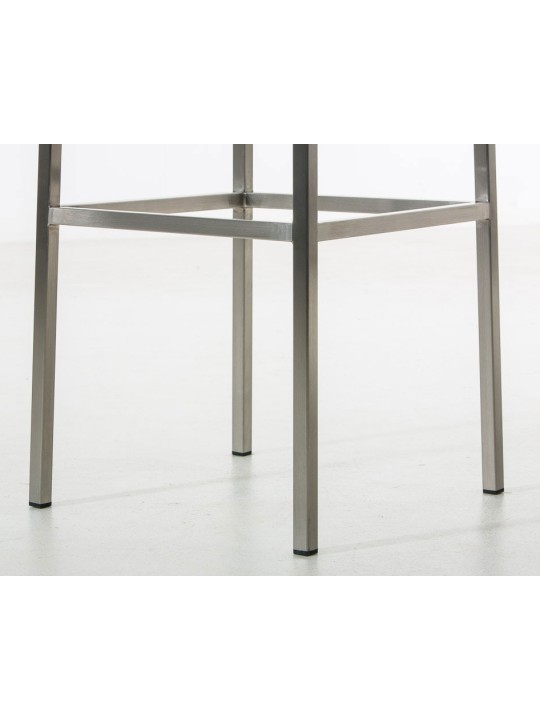 Conjunto de 2 bancos altos Montreal 85 tecido aço inox, azul