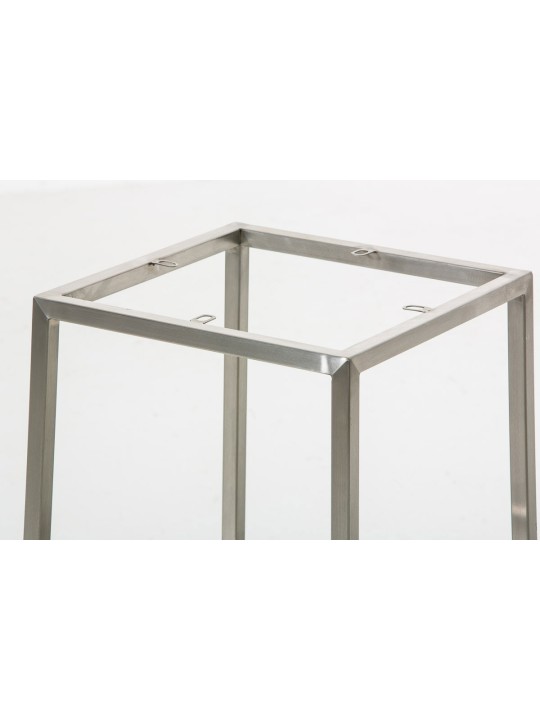 Conjunto de 2 bancos altos Montreal 80 tecido aço inox, azul Conjunto de 2 bancos altos Montreal 80 tecido aço inox, azul