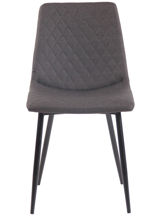 Cadeira Telde tecido, cinza escuro