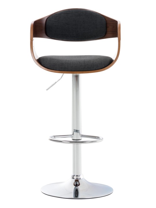 Conjunto de 2 bancos altos em tecido Kingston C, nogueira/cinza escuro Conjunto de 2 bancos altos em tecido Kingston C, nogueira/cinza escuro