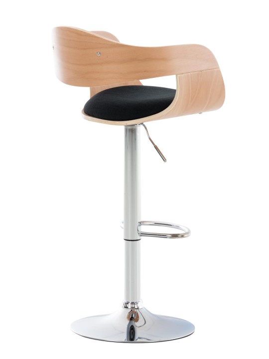 Conjunto de 2 bancos altos em tecido Kingston C, natural/preto Conjunto de 2 bancos altos em tecido Kingston C, natural/preto