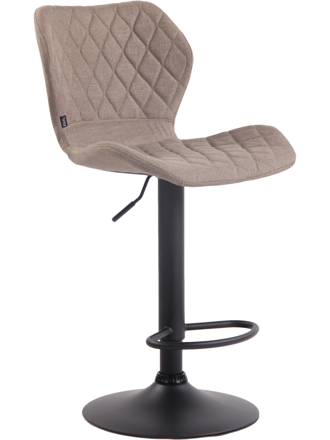 Banco alto em tecido de cortiça, taupe