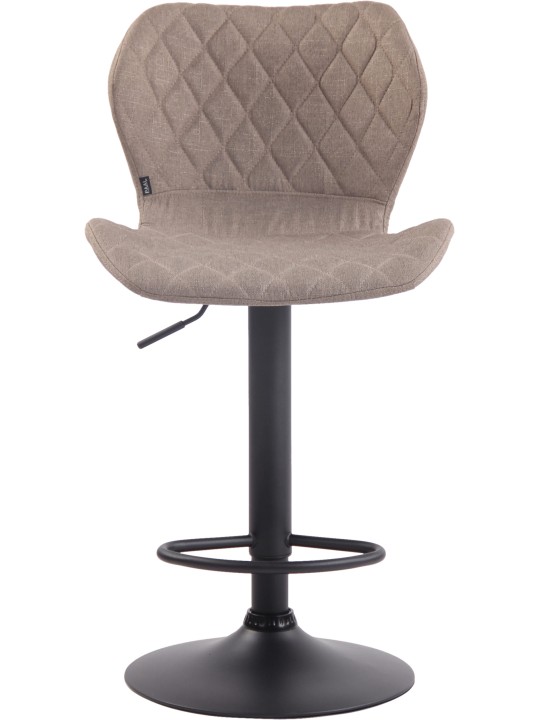 Banco alto em tecido de cortiça, taupe