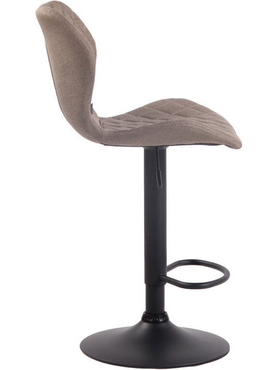 Banco alto em tecido de cortiça, taupe