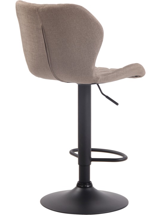 Banco alto em tecido de cortiça, taupe