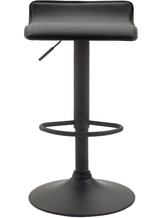 Banqueta alta Dyn V2 couro artificial, preto