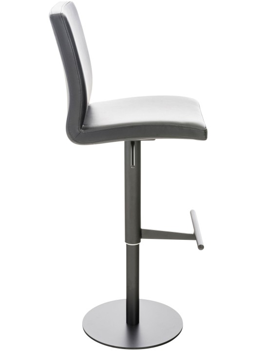 Conjunto de 2 bancos altos em pele sintética Cádiz, preto