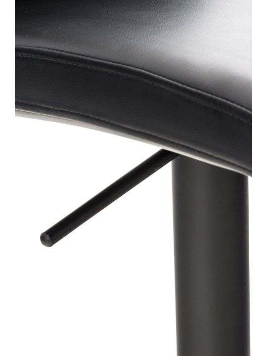 Conjunto de 2 bancos altos em pele sintética Cádiz, preto