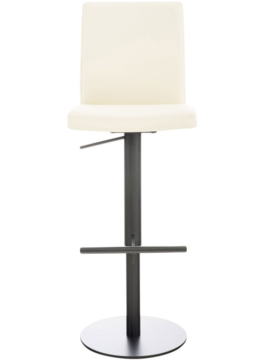 Conjunto de 2 bancos altos em pele sintética Cádiz, creme Conjunto de 2 bancos altos em pele sintética Cádiz, creme