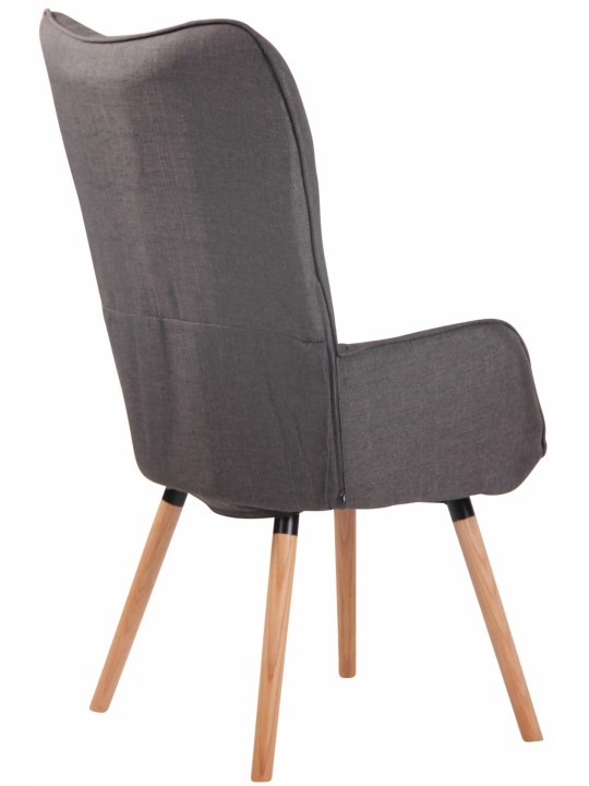 Espreguiçadeira Ashford tecido natural, cinza escuro Espreguiçadeira Ashford tecido natural, cinza escuro