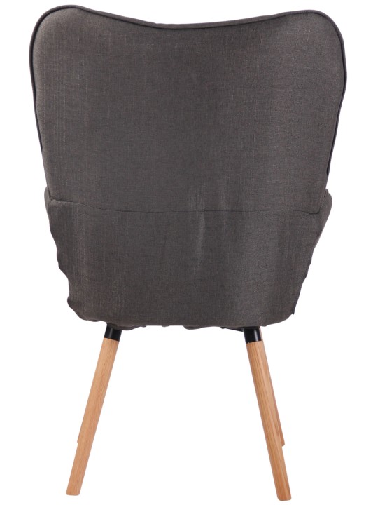 Espreguiçadeira Ashford tecido natural, cinza escuro Espreguiçadeira Ashford tecido natural, cinza escuro