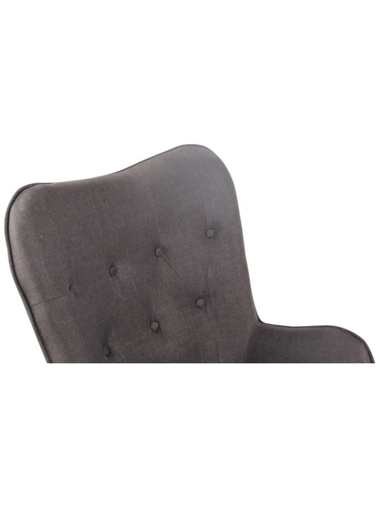 Espreguiçadeira Ashford tecido natural, cinza escuro Espreguiçadeira Ashford tecido natural, cinza escuro