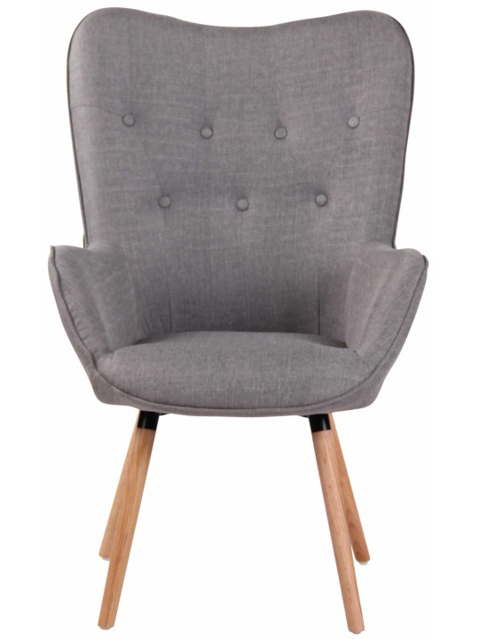 Espreguiçadeira Ashford tecido natural, cinza Espreguiçadeira Ashford tecido natural, cinza