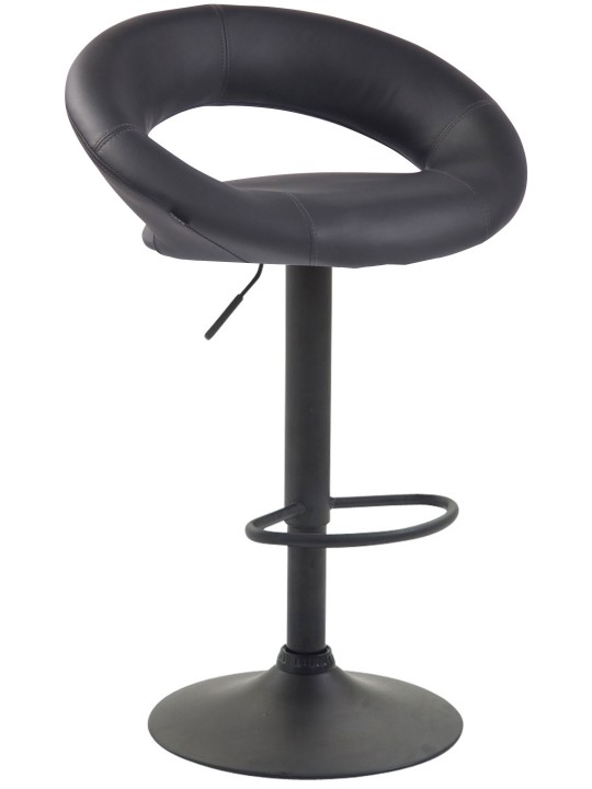 Banqueta alta Olinda couro sintético, cinza