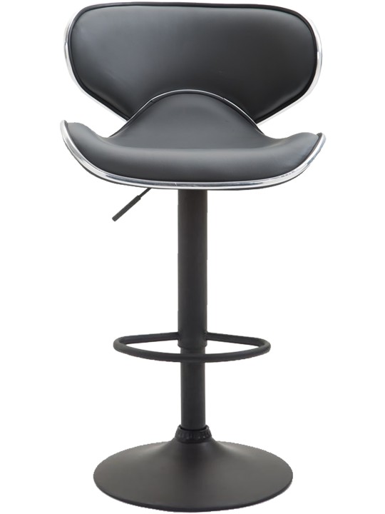 Conjunto de 2 bancos altos Las Vegas V2 em pele sintética, cinza