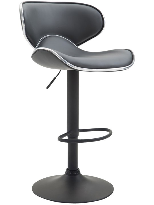 Conjunto de 2 bancos altos Las Vegas V2 em pele sintética, cinza