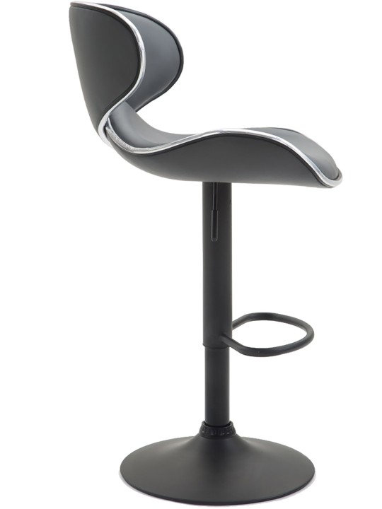 Conjunto de 2 bancos altos Las Vegas V2 em pele sintética, cinza