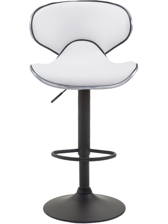 Conjunto de 2 bancos altos Las Vegas V2 em pele sintética, branco