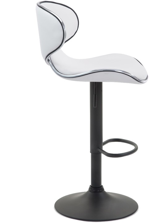 Conjunto de 2 bancos altos Las Vegas V2 em pele sintética, branco