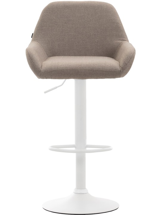 Conjunto de 2 bancos altos tecido Braga, taupe