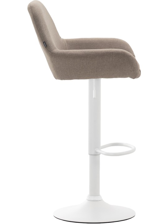 Conjunto de 2 bancos altos tecido Braga, taupe