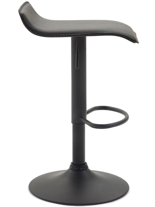 Conjunto de 2 bancos altos Dyn V2 couro artificial, preto