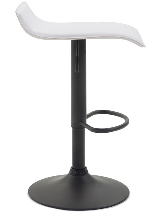 Conjunto de 2 bancos altos Dyn V2 couro artificial, branco