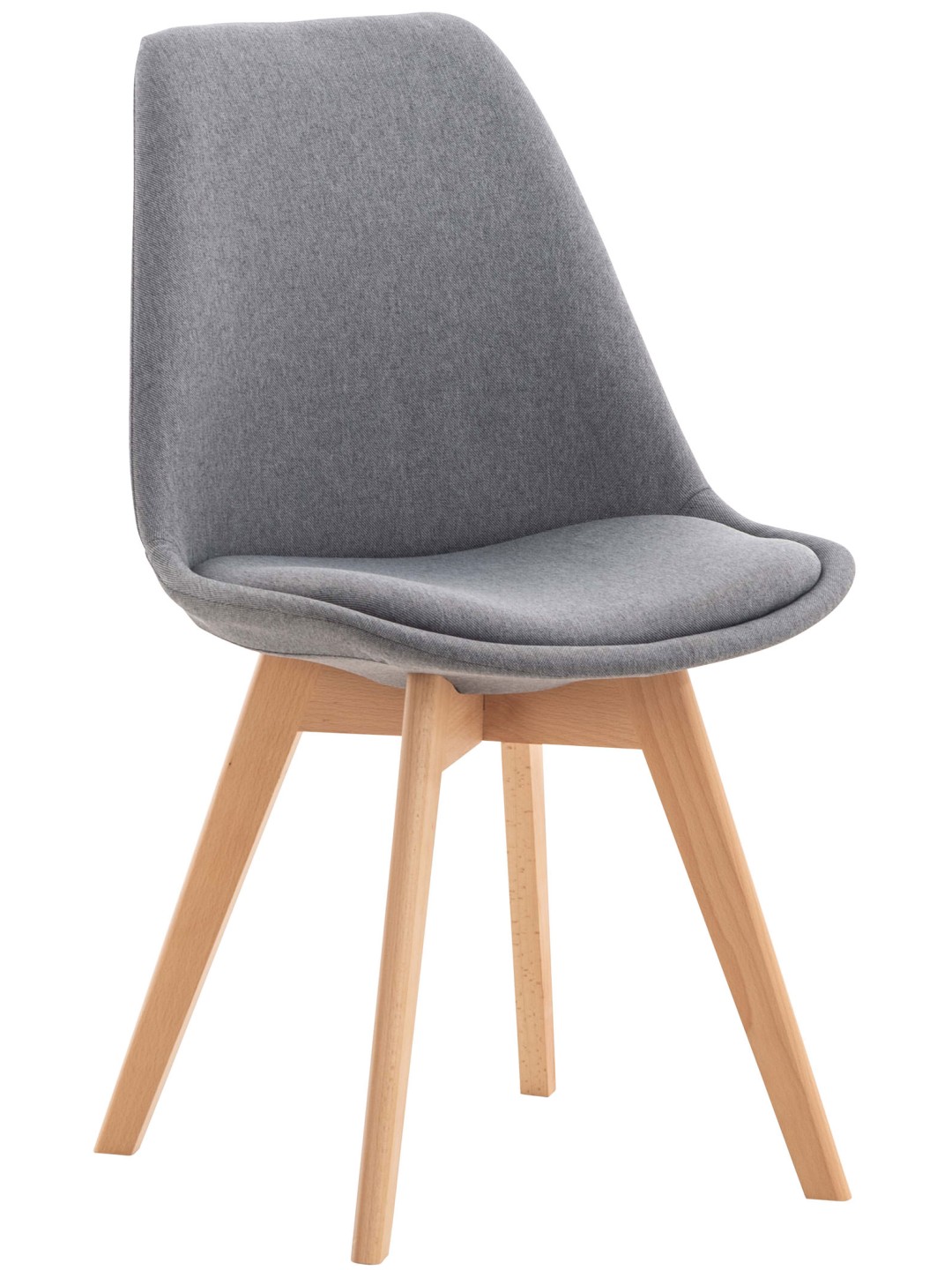 Cadeira Linares tecido, cinza claro
