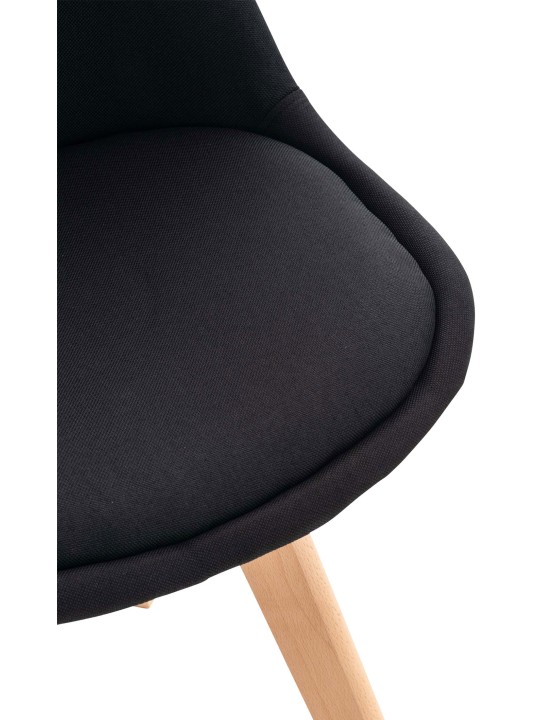 Cadeira Linares tecido, preto