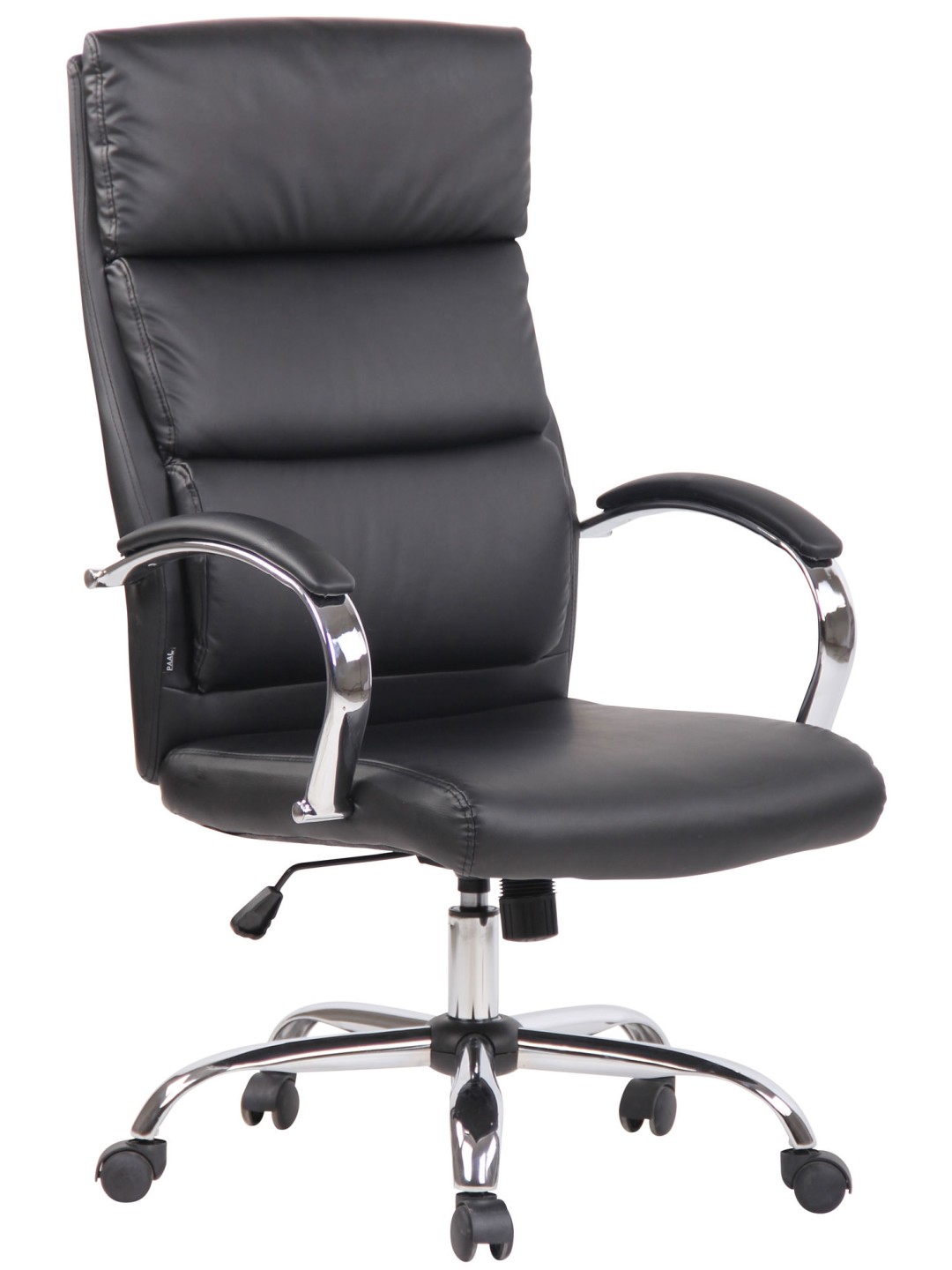 Cadeira de escritório de couro sintético Bradford, preto