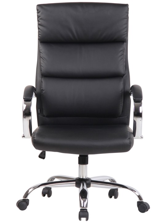 Cadeira de escritório de couro sintético Bradford, preto