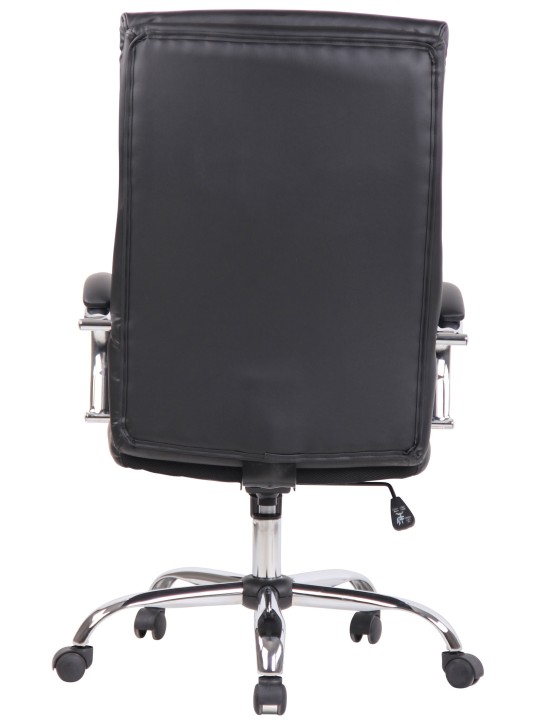 Cadeira de escritório de couro sintético Bradford, preto