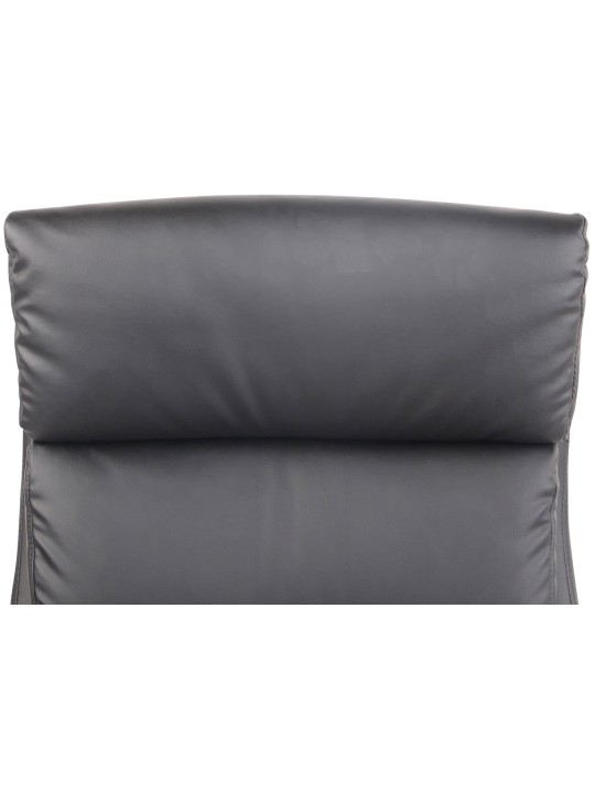 Cadeira de escritório de couro sintético Bradford, preto