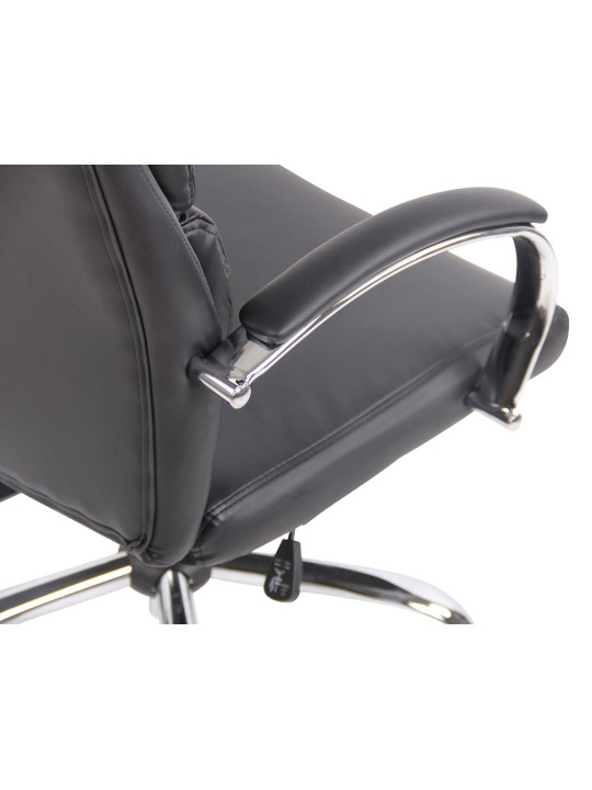 Cadeira de escritório de couro sintético Bradford, preto