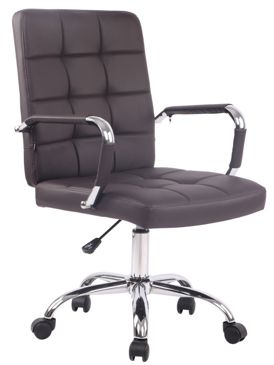 Cadeira de escritório Deli PRO couro sintético, castanho Cadeira de escritório Deli PRO couro sintético, castanho