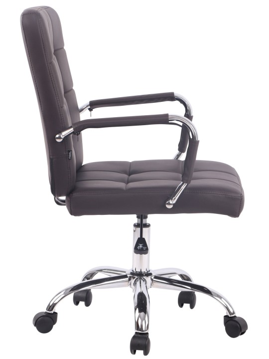 Cadeira de escritório Deli PRO couro sintético, castanho Cadeira de escritório Deli PRO couro sintético, castanho