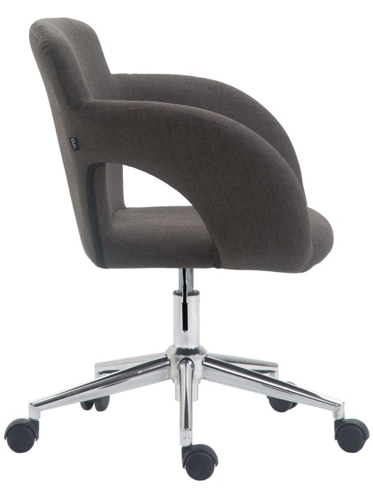 Cadeira de escritório tecido Edison, cinza escuro