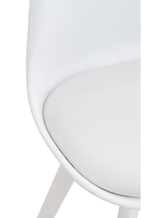 Cadeira Linares, branco/branco