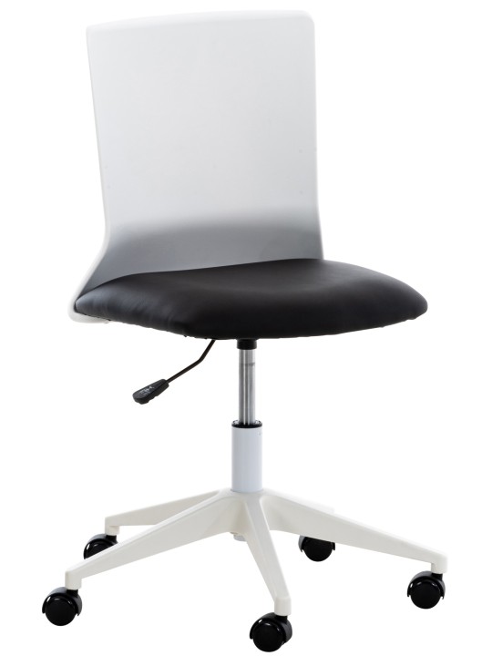 Cadeira de escritório Apolda couro sintético, preto