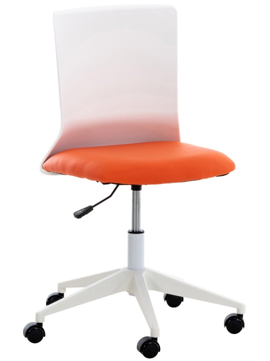 Cadeira de escritório Apolda couro sintético, laranja Cadeira de escritório Apolda couro sintético, laranja