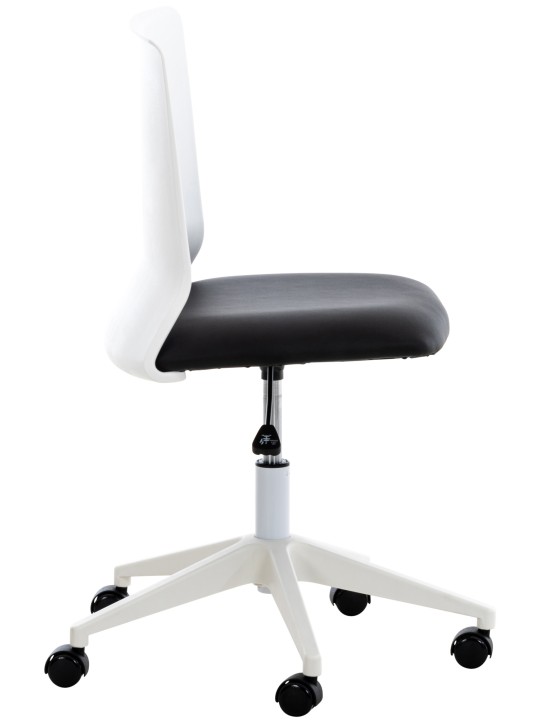 Cadeira de escritório Apolda couro sintético, preto