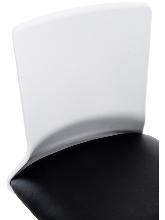 Cadeira de escritório Apolda couro sintético, preto