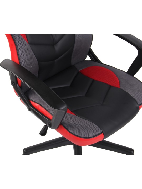 Cadeira de escritório Glendale, preto/vermelho