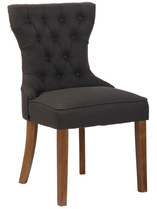 Cadeira Franca tecido antigo-light, cinza escuro