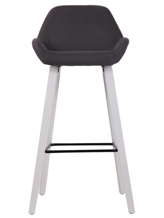 Banqueta alta em tecido Newnan com estrutura de 4 pés (carvalho), preto